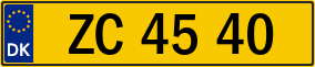 Trailer License Plate